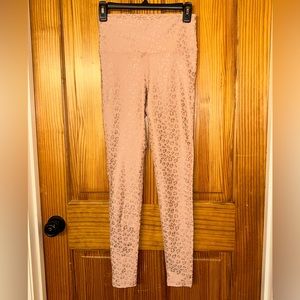 Peach Leopard Leggings Sz S, never worn